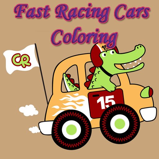 Fast Racing Cars Coloring